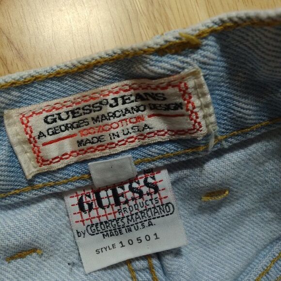 Vintage Guess Jeans Cut Off Denim Skirt - Picture 4 of 6